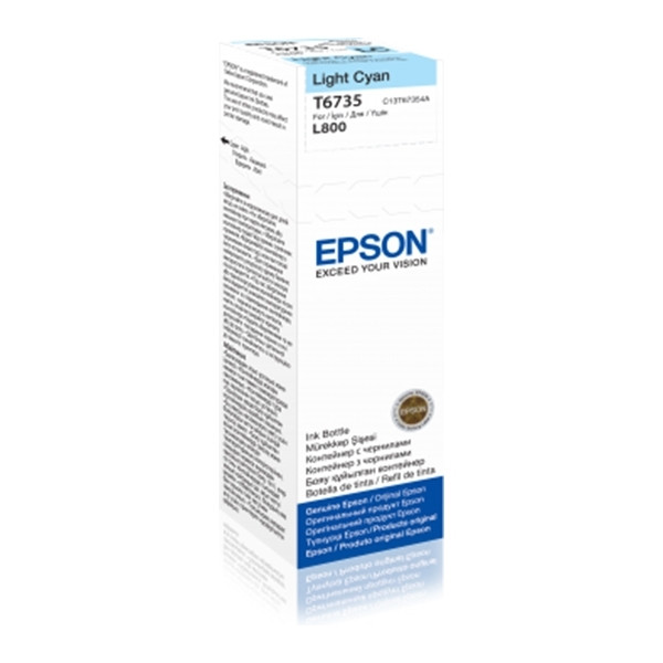 Epson T6735 cartouche d'encre cyan clair (d'origine) C13T67354A 026824 - 1