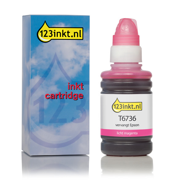 Epson T6736 cartouche d'encre magenta clair (marque 123encre) C13T67364AC 026827 - 1