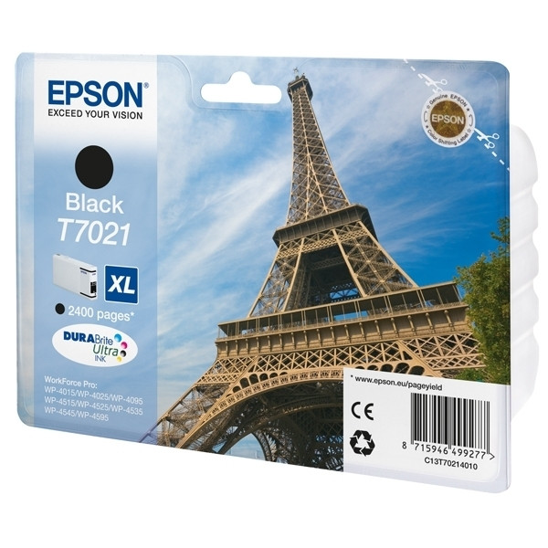 Epson T7021 cartouche d'encre noire haute capacité (d'origine) C13T70214010 026412 - 1