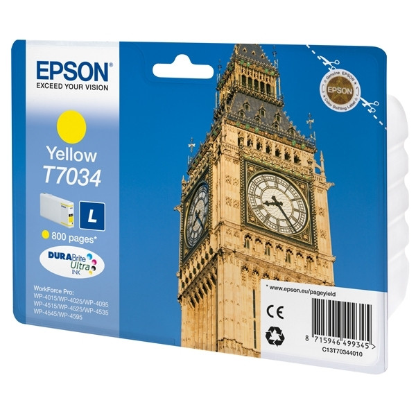 Epson T7034  cartouche d'encre jaune (d'origine) 026433 - 1
