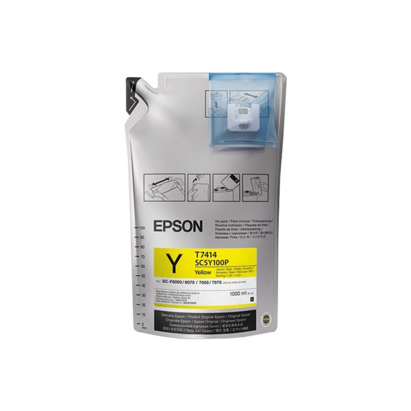 Epson T741400 cartouche d'encre jaune (d'origine) C13T741400 083536 - 1