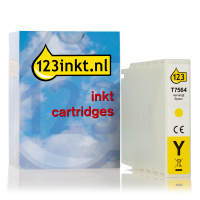 Epson T7564 cartouche d'encre jaune (marque 123encre) C13T756440C 026679