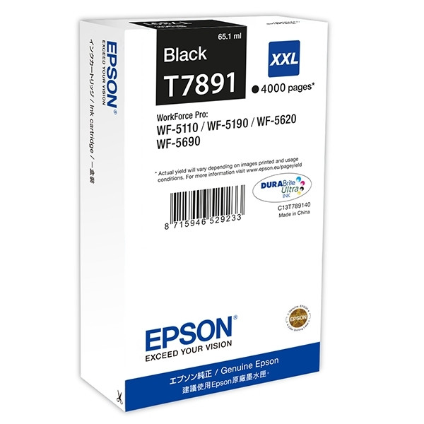 Epson T7891 cartouche d'encre extra haute capacité (d'origine) - noir 026660 - 1