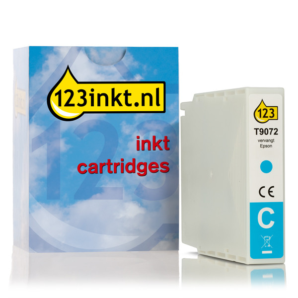 Epson T9072 cartouche d'encre cyan extra haute capacité (marque 123encre) C13T907240C 026959 - 1