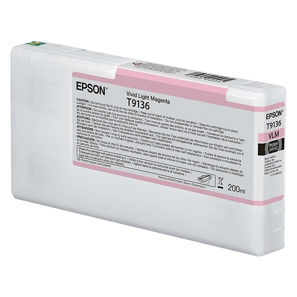 Epson T9136 cartouche d'encre (d'origine) - magenta clair C13T913600 026996 - 1