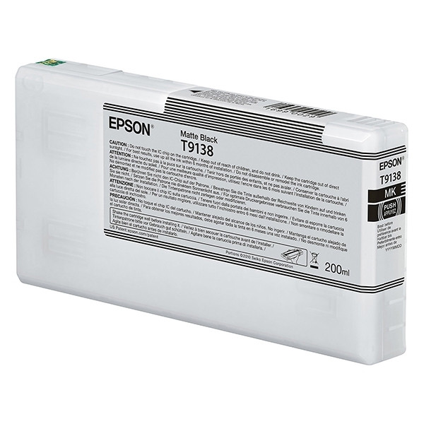 Epson T9138 cartouche d'encre (d'origine) - noir mat C13T913800 027000 - 1