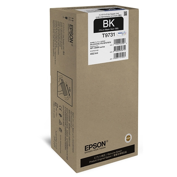 Epson T9731 cartouche d'encre noire haute capacité (d'origine) C13T973100 027042 - 1