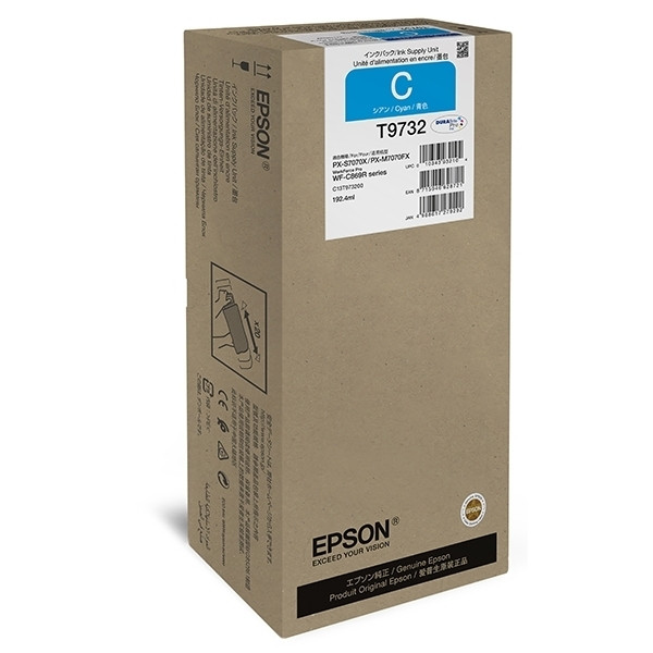 Epson T9732 cartouche d'encre cyan haute capacité (d'origine) C13T973200 027044 - 1