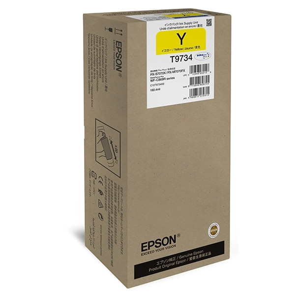 Epson T9734 cartouche d'encre jaune haute capacité (d'origine) C13T973400 027048 - 1