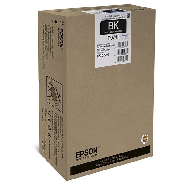 Epson T9741 cartouche d'encre noire capacité extra-haute (d'origine) C13T974100 027050 - 1