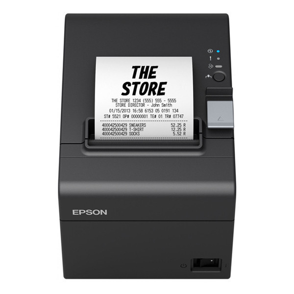 Epson TM-T20III (012) imprimante de reçus avec pack Ethernet et 5 rouleaux de caisse 80x80x12 blancs thermiques - noir 831986 - 3