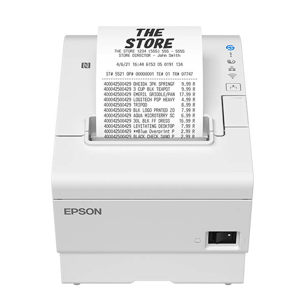 Epson TM-T88VII (151) imprimante de tickets avec ports USB et Ethernet - blanc 832348 - 1