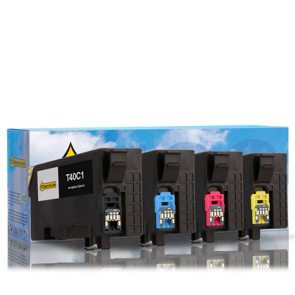 Epson offre : T40C série noir + 3 couleurs (marque 123encre) C13T40C140C C13T40C240C C13T40C340C C13T40C440C 127090 - 1
