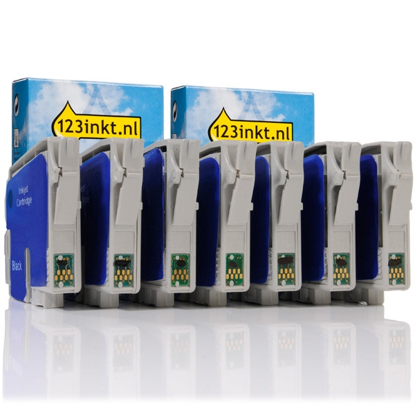 Epson série T033 offre (marque 123encre) - 2 x T0331 noir + 5 couleurs C13T03314010C C13T03324010C C13T03334010C C13T03344010C C13T03354010C 110510 - 1
