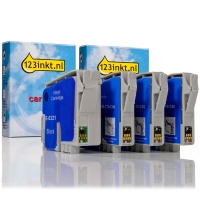 Epson série T042 offre (marque 123encre) - noir T0321 + 3 couleurs C13T03214010C C13T04224010C C13T04234010C C13T04244010C 110470