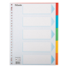 Esselte 100197 intercalaires en carton A4 avec 5 onglets (23 trous) 100197 203510