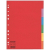 Esselte 100200 intercalaires colorés en carton A4 avec 6 onglets (11 trous) 100200 203514
