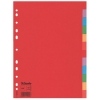 Esselte 100202 intercalaires colorés en carton A4 avec 12 onglets (11 trous)