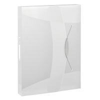 Esselte 6240 Vivida boîte de classement transparente 40 mm (380 feuilles) - blanc 624050 203218