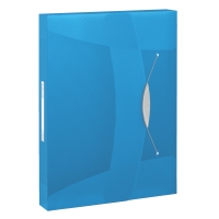 Esselte 6240 Vivida boîte de classement transparente 40 mm (380 feuilles) - bleu 624047 203219