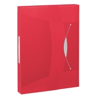 Esselte 6240 Vivida boîte de classement transparente 40 mm (380 feuilles) - rouge 624048 203220