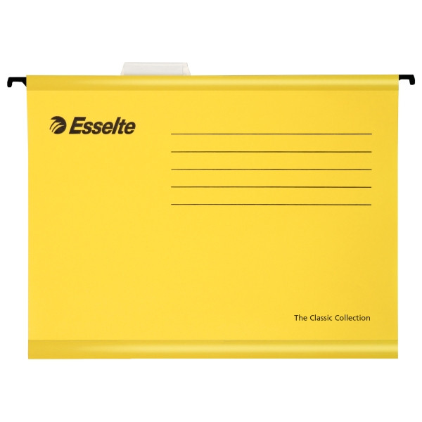 Esselte Classic dossier suspendu renforcé pour Folio (25 pièces) - jaune 90377 203236 - 1