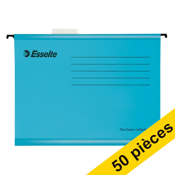 Esselte Offre : 2x Esselte Classic dossier suspendu renforcé pour A4 (25 pièces) - bleu  203155 - 1