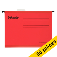 Offre : 2x Esselte Classic dossier suspendu renforcé pour A4 (25 pièces) - rouge