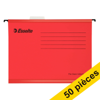 Offre : 2x Esselte Classic dossier suspendu renforcé pour folio (25 pièces) - rouge