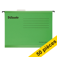 Offre : 2x Esselte Classic dossier suspendu renforcé pour folio (25 pièces) - vert
