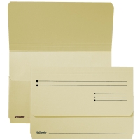 Esselte Pocket-File dossier pochette en carton (25 dossiers) - crème 15840 203698