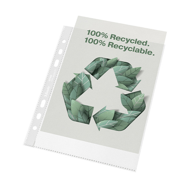 Esselte Recycle pochette A5 6 trous 70 microns (100 pièces) 627495 203505 - 1
