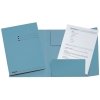 Esselte chemise 3 rabats folio couleur bleue avec imprimé (50 chemises)