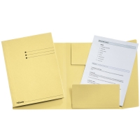 Esselte chemise 3 rabats folio couleur jaune avec imprimé (50 chemises) 1032306 203744