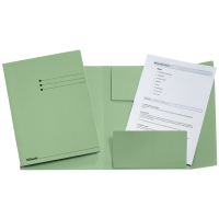 Esselte chemise 3 rabats folio couleur verte avec imprimé (50 chemises) 1032308 203748