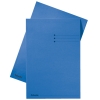Esselte chemise carton avec indexage format folio (100 chemises) - bleu