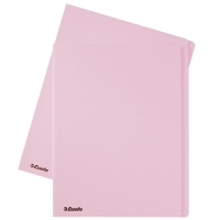 Esselte chemise en carton avec bord décalé de 10 mm A4 (100 chemises) - rose 1033421 203658