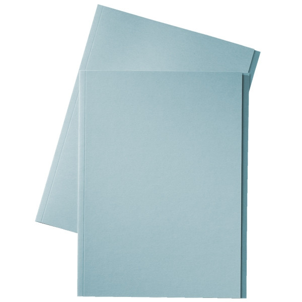 Esselte chemise en carton avec bord décalé de 10 mm folio (100 chemises) - bleu 1032402 203660 - 1