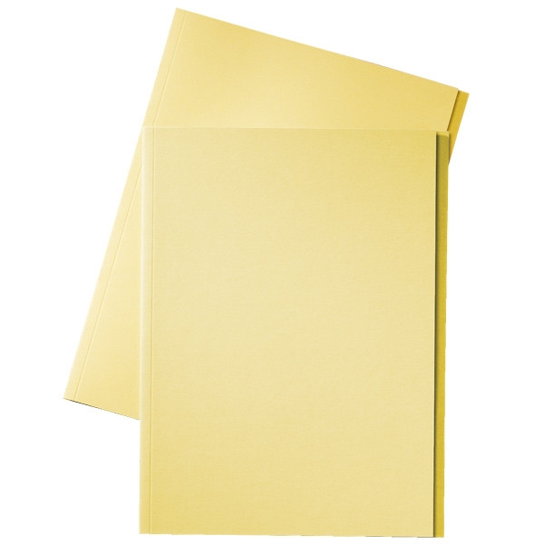 Esselte chemise en carton avec bord décalé de 10 mm folio (100 chemises) - jaune 1032406 203664 - 1
