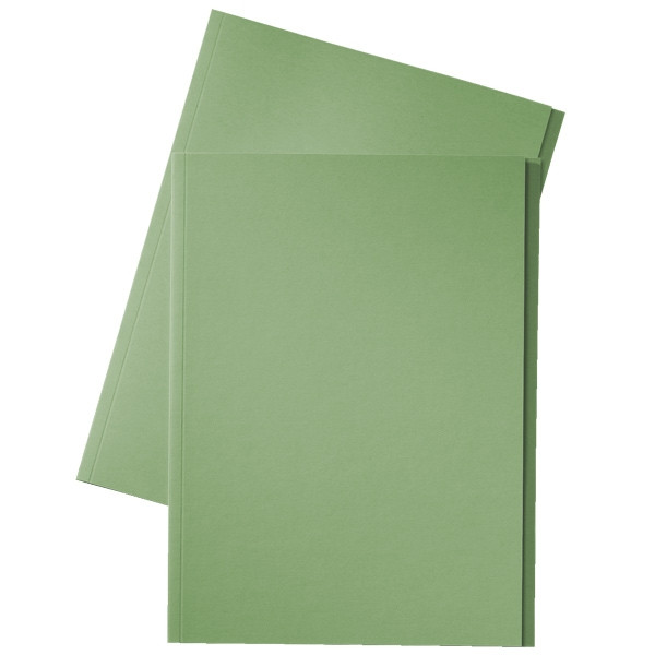 Esselte chemise en carton avec bord décalé de 10 mm folio (100 chemises) - vert 1032408 203668 - 1