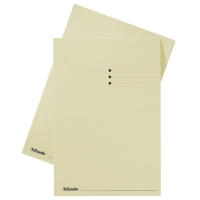 Esselte chemise en carton avec indexage et bord décalé de 10 mm A4 (100 chemises) - crème 2013404 203622