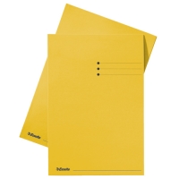 Esselte chemise en carton avec indexage et bord décalé de 10 mm A4 (100 chemises) - jaune 2013406 203624