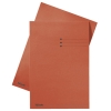 Esselte chemise en carton avec indexage et bord décalé de 10 mm A4 (100 chemises) - rouge
