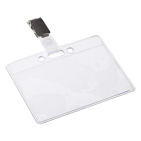 Europel badge nominatif ouvert avec pince 90 x 60 mm (24 pièces) 121265 226962 - 1