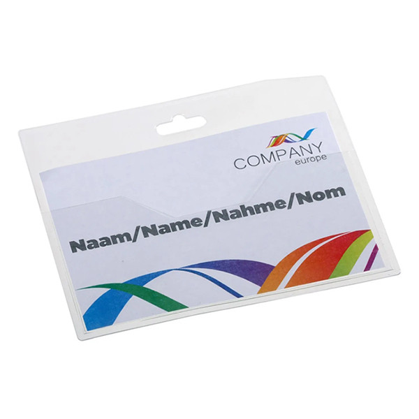 Europel badge nominatif ouvert sans lacet 90 x 60 mm (24 pièces) 121291 226977 - 2