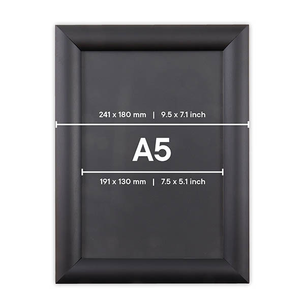 Europel cadre clic-clac economy avec cadre en aluminium noir A5 226985 - 1