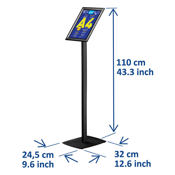 Europel cadre clic-clac en aluminium avec standard A4 355045 226948 - 4