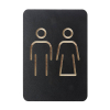 Europel pictogramme homme/femme - noir