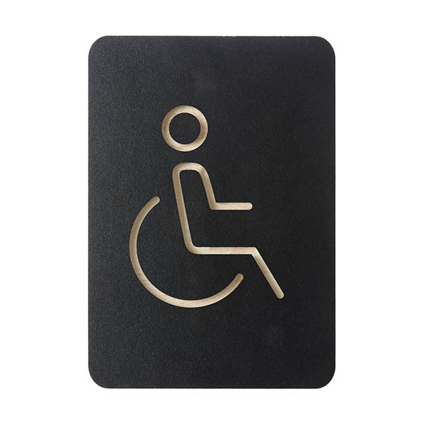 Europel pictogramme pour fauteuil roulant - noir 227002 - 1