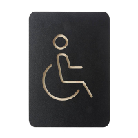 Europel pictogramme pour fauteuil roulant - noir 227002